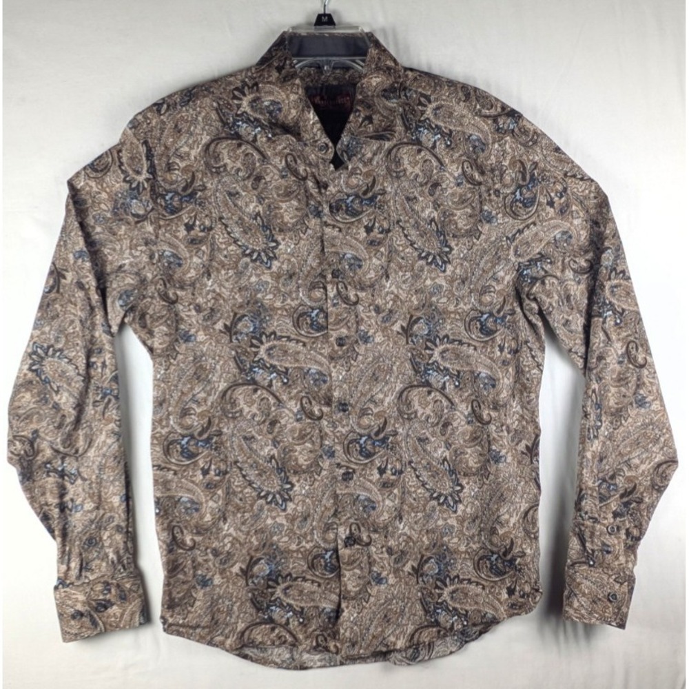 Consequence Paisley Shirt Men's Large  Long Sleeve Button Front